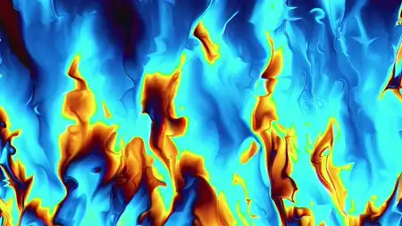 Protoloop G 277 | Organic, Yellow, Blue | video loop created by Protoloops | Protobacillus | Proto