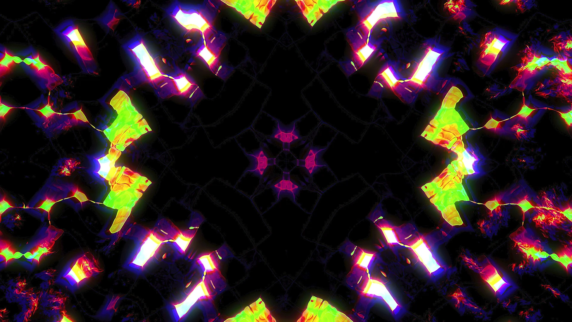 Protoloop L 077,Kaleidoscope,Dark,Light,Liquid,video loop created by Protoloops | Protobacillus | Proto
