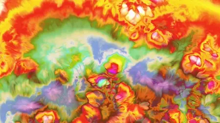 Protoloop L 244,Light,Organic,Yellow,Red,Wave,video loop created by Protoloops | Protobacillus | Proto