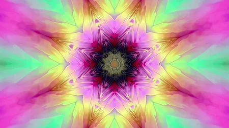 Protoloop L 300,Kaleidoscope,Pink,Green,video loop created by Protoloops | Protobacillus | Proto