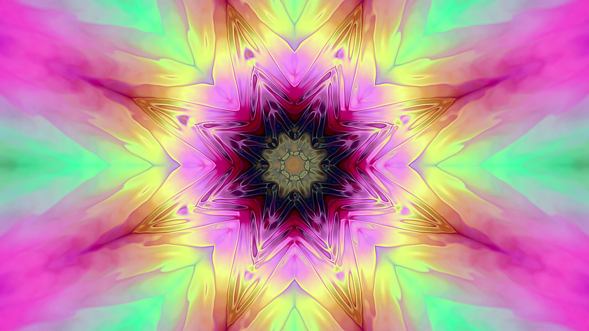 Protoloop L 300,Kaleidoscope,Pink,Green,video loop created by Protoloops | Protobacillus | Proto