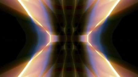 Protoloop L 461,Symmetrical,Blue,Yellow,Light,video loop created by Protoloops | Protobacillus | Proto