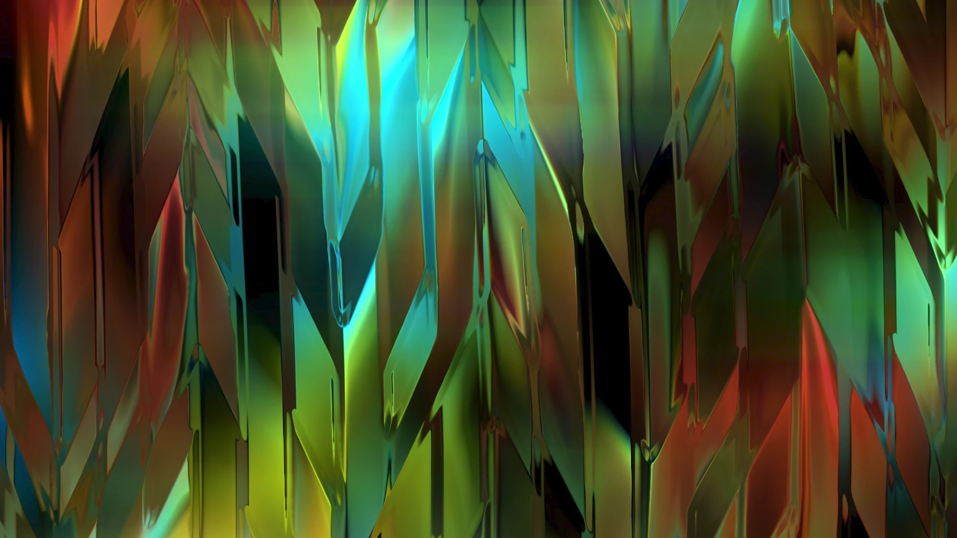 Protoloop L 465,Pattern,Green,Gold,Wave,video loop created by Protoloops | Protobacillus | Proto