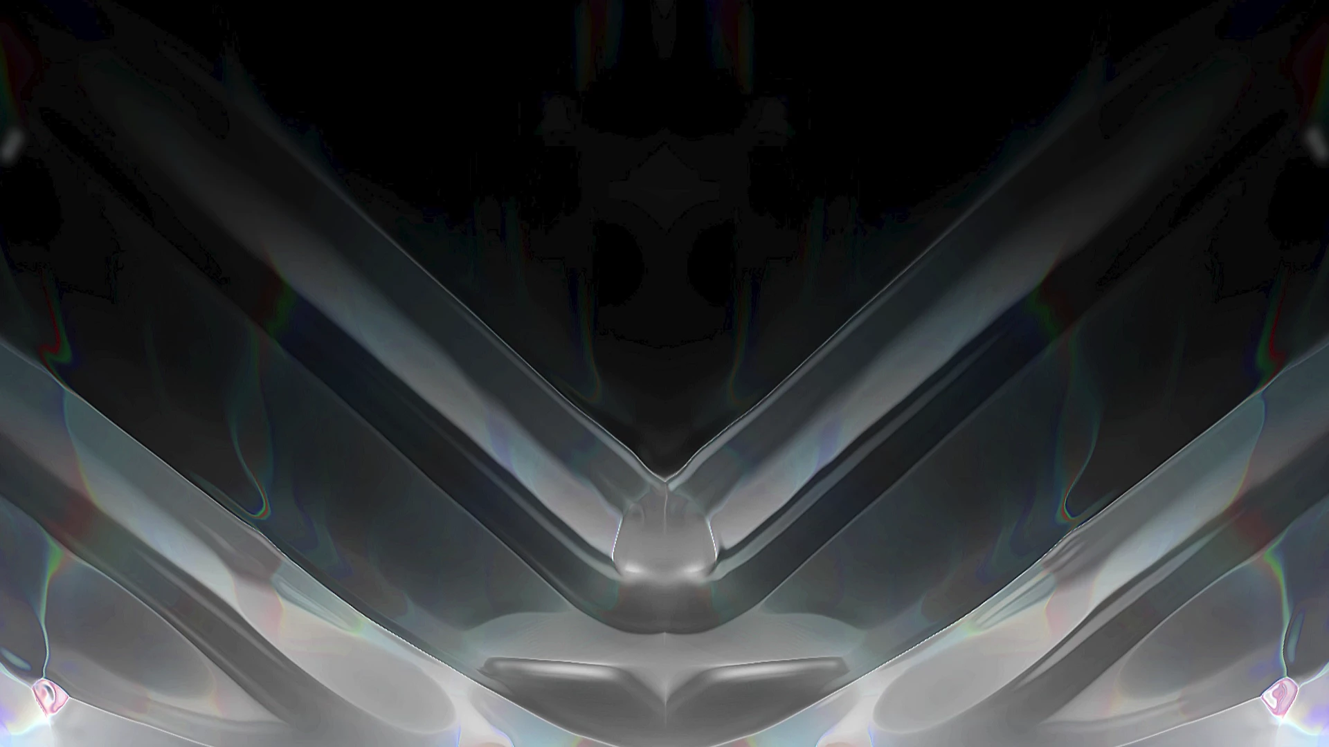 Protoloop L 466,Wave,Symmetrical,White,Dark,video loop created by Protoloops | Protobacillus | Proto