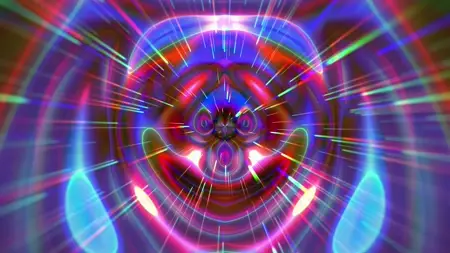 Protoloop L 525,Symmetrical,Pink,RGB,Organic,video loop created by Protoloops | Protobacillus | Proto