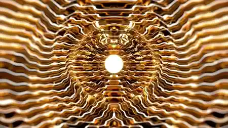 Protoloop L 530,Symmetrical,Gold,Pattern,video loop created by Protoloops | Protobacillus | Proto